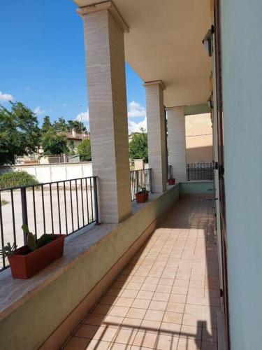 an outside view of a balcony of a house at Casa al Passaggio in Bettona
