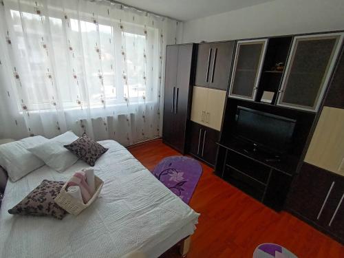 Ένα ή περισσότερα κρεβάτια σε δωμάτιο στο Apartament Magic