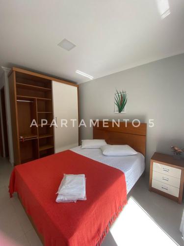 Postel nebo postele na pokoji v ubytování Apart Hotel Angra dos Reis II