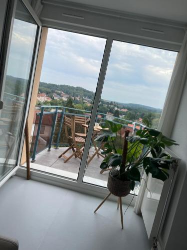 Un balcón o terraza en Appartement Nuage blanc
