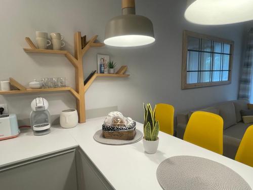 Kuchyňa alebo kuchynka v ubytovaní Sea Esta Apartment