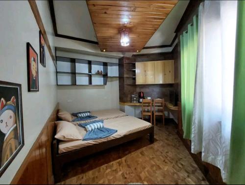 Postel nebo postele na pokoji v ubytování Simple Room in a Transient House