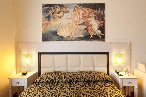 Cama o camas de una habitación en Florence Room B&B