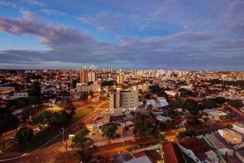 an aerial view of a city with buildings at Bristol Exceler Campo Grande in Campo Grande