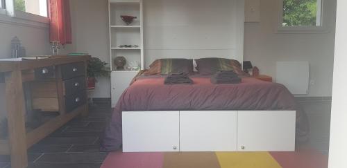 Postel nebo postele na pokoji v ubytování L Hyppo Camp'