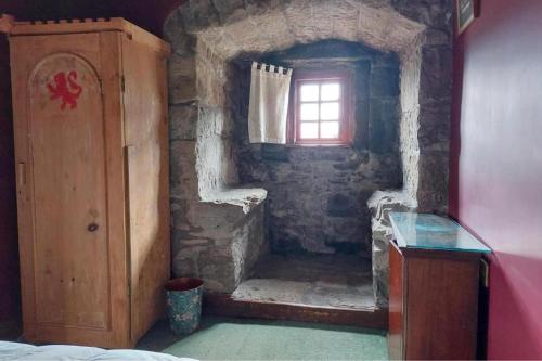 Koupelna v ubytování The Tower at Plane Castle