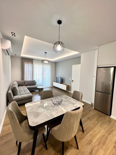 Kuchyň nebo kuchyňský kout v ubytování George apartments2023/2