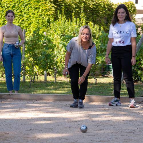 three women playing with a ball in a park at ibis Aix en Provence in Aix-en-Provence
