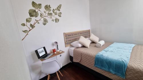 Postel nebo postele na pokoji v ubytování Central Hostel Reforma