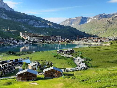 Studio avec vue sur montagne et lac, Tignes