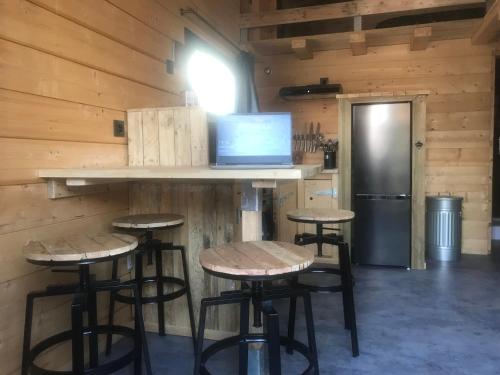 Dapur atau dapur kecil di Cab-Appart Mont de Marsan