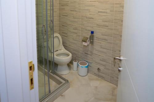 Koupelna v ubytování Hotel Leonardo
