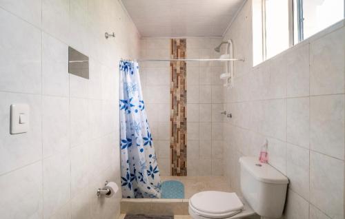 e bagno con servizi igienici e doccia. di Hermoso Apartamento en Mesitas de El Colegio a El Colegio