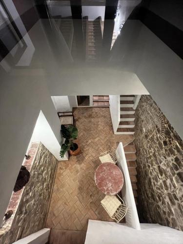 an overhead view of a staircase in a house at AIRE RURAL JIMENA in Jimena de la Frontera