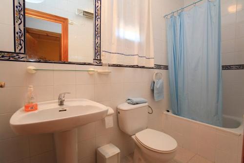 Koupelna v ubytování Caseta Morritos