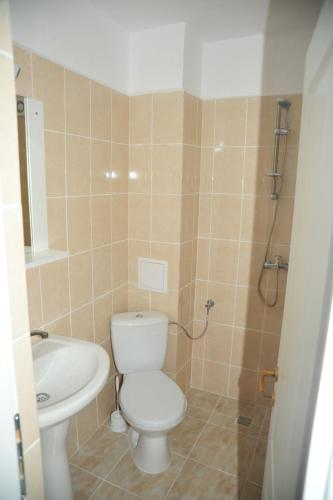 Koupelna v ubytování Hotel Ancora