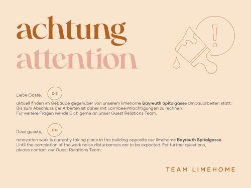 a brochure template for a learning institution with a picture of a megaphone at limehome Bayreuth Spitalgasse in Bayreuth