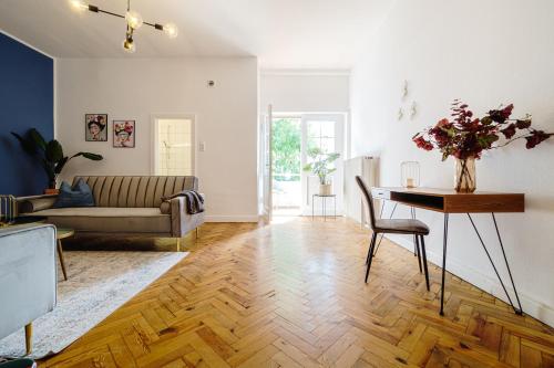 Posezení v ubytování Altbauwohnung im Zentrum Bocholts