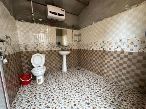 Phòng tắm tại SaPa Hmong Streamside Homestay