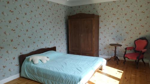 Un pat sau paturi într-o cameră la Tammsaare apartment