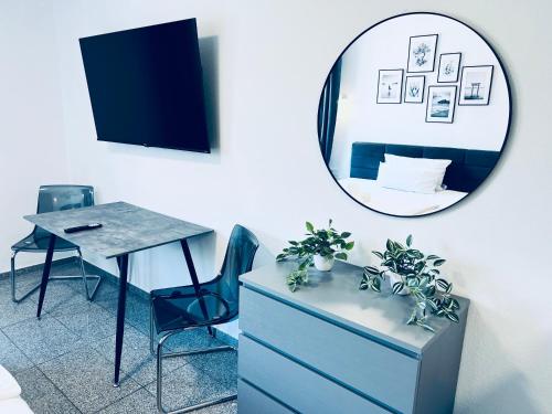 TV a/nebo společenská místnost v ubytování Lipp Apartments