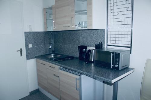 Dapur atau dapur kecil di Lipp Apartments