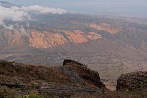 a view of the desert from a mountain at Africa Safari Lake Natron in Mtowabaga
