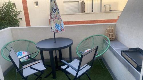 Résidence Tahiti Beach Appart bord de mer, piscine à frontignan plage