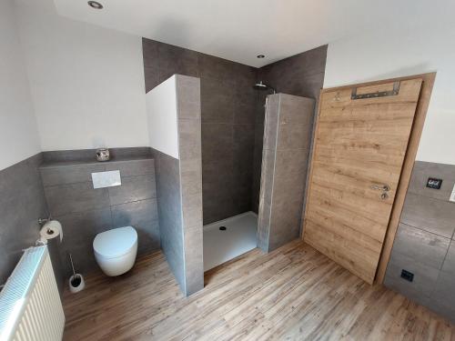 Koupelna v ubytování Ferienwohnung-Bergblick