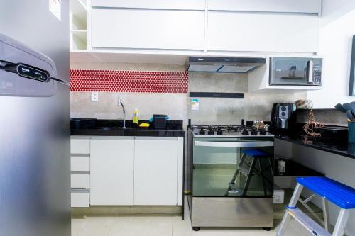 Dapur atau dapur kecil di Crôa Residence