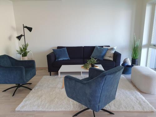 Χώρος καθιστικού στο Lofoten Seaside