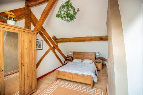 Postel nebo postele na pokoji v ubytování Chateau de la Grange