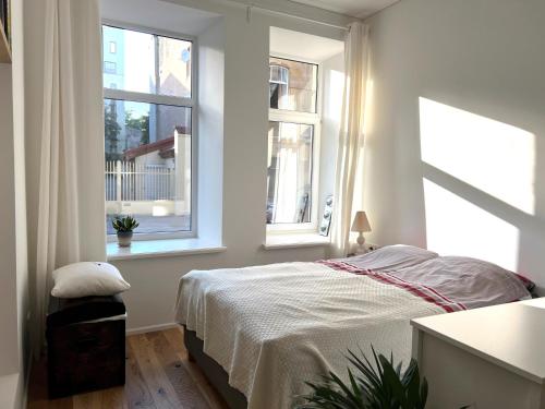 Ένα ή περισσότερα κρεβάτια σε δωμάτιο στο Cozy studio in Sv Stepono g.