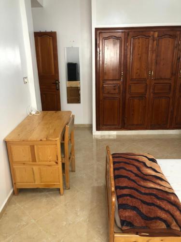 Ein Bett oder Betten in einem Zimmer der Unterkunft Vittel Ifrane Large and Beautiful Apartment
