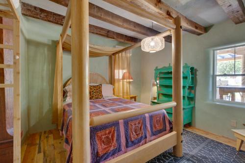 a bedroom with a bunk bed in a room at Santa Cruz Home with Mountain Views! in Santa Cruz
