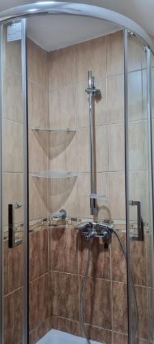 um chuveiro com torneira na casa de banho em ANNA em Žabljak