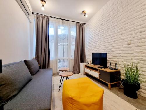 TV a/nebo společenská místnost v ubytování Studio Blumar 2 in Super Center