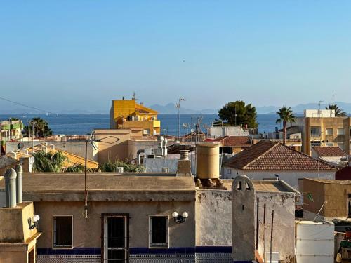 a view of a city with buildings at Loft a Pasos del Puerto y Playa en Lo Pagán in Lo Pagán