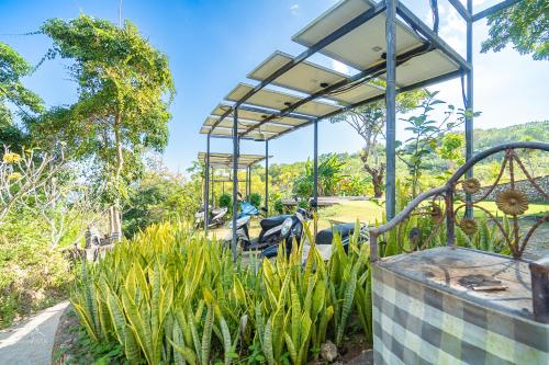Κήπος έξω από το Bong Hostel Nusa Lembongan by Bukit Vista
