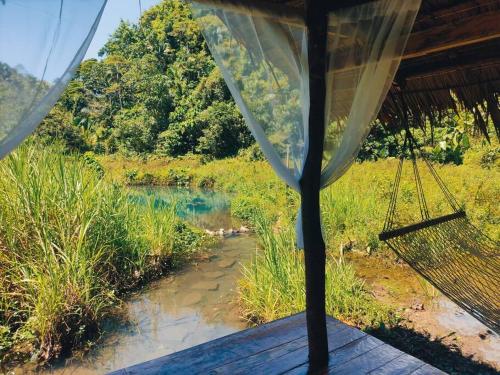 Taman di luar Remote Home near Secret Lagoon with Motorcycle