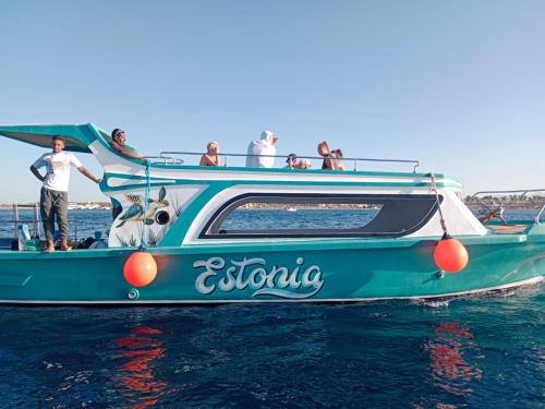 a group of people on a boat in the water at Hero Boat in Hurghada