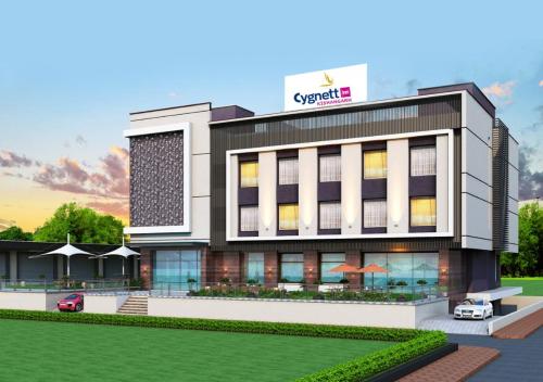 a rendering of a hotel building at Cygnett Inn Kishangarh in Kishangarh