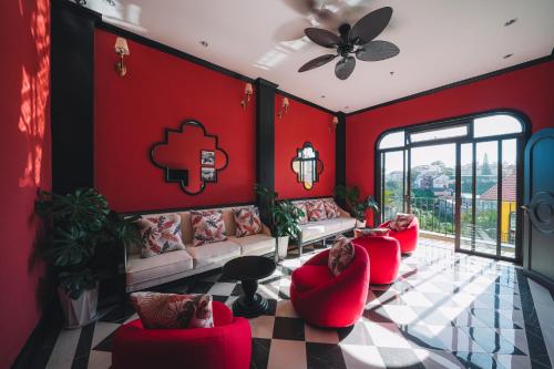 Гостиная зона в Goldient Boutique Hotel
