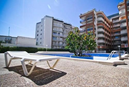 WHITE BEACH 100m playa, wifi, pool 6pax