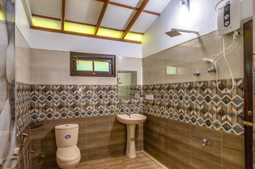 Ένα μπάνιο στο Villa Nel