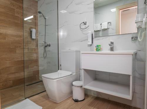 Koupelna v ubytování Hotel DOA