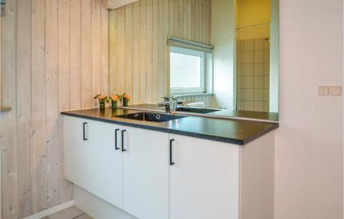 Kitchen o kitchenette sa Stunning Home In Blvand With Sauna