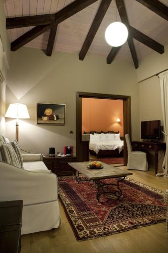 Posezení v ubytování Kazarma Hotel