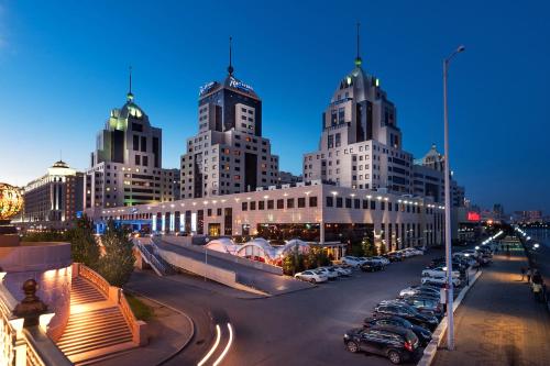 Nespecifikovaný výhled na destinaci Astana nebo výhled na město při pohledu z hotelu