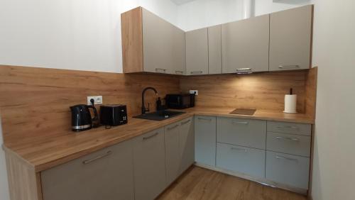 Η κουζίνα ή μικρή κουζίνα στο Apartament DOROTA